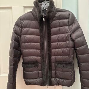 Authentic Moncler short jacket with Mink trim
